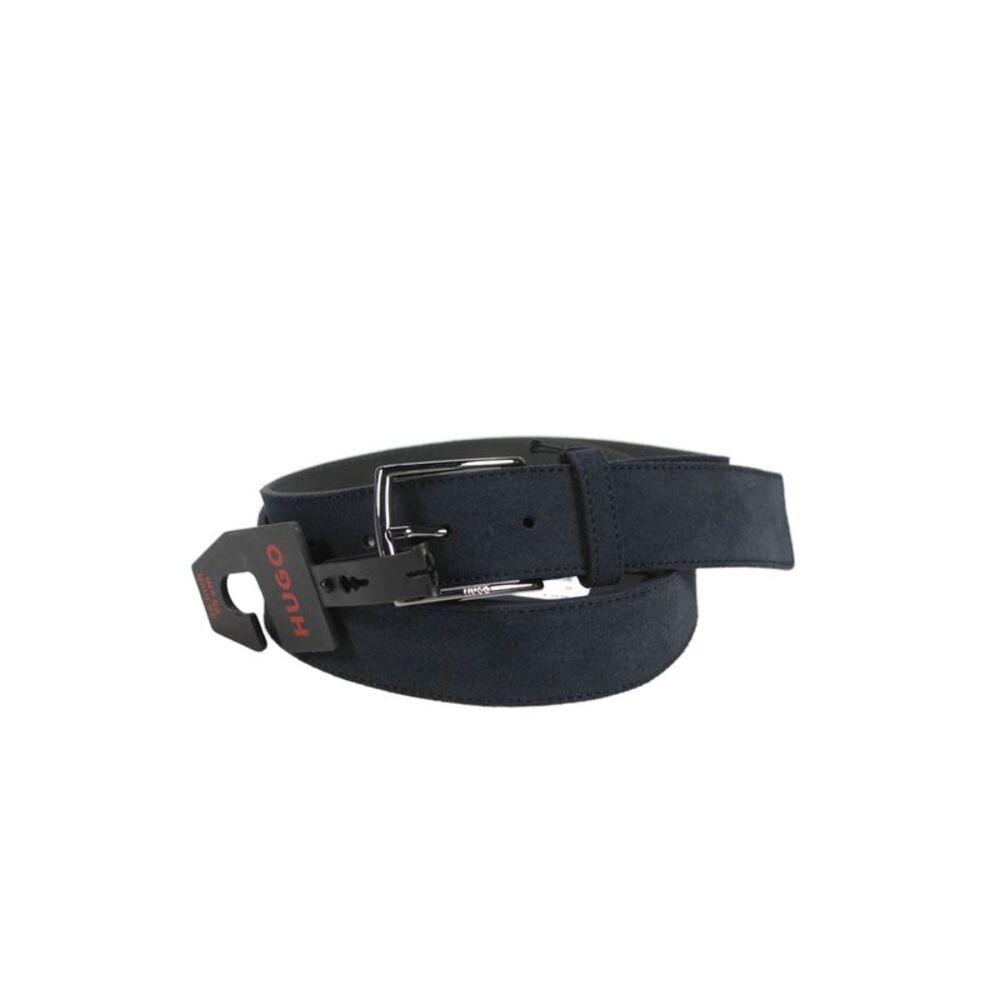 BOSS BOSS Mens Suede Frame Buckle Belt Navy Size 36